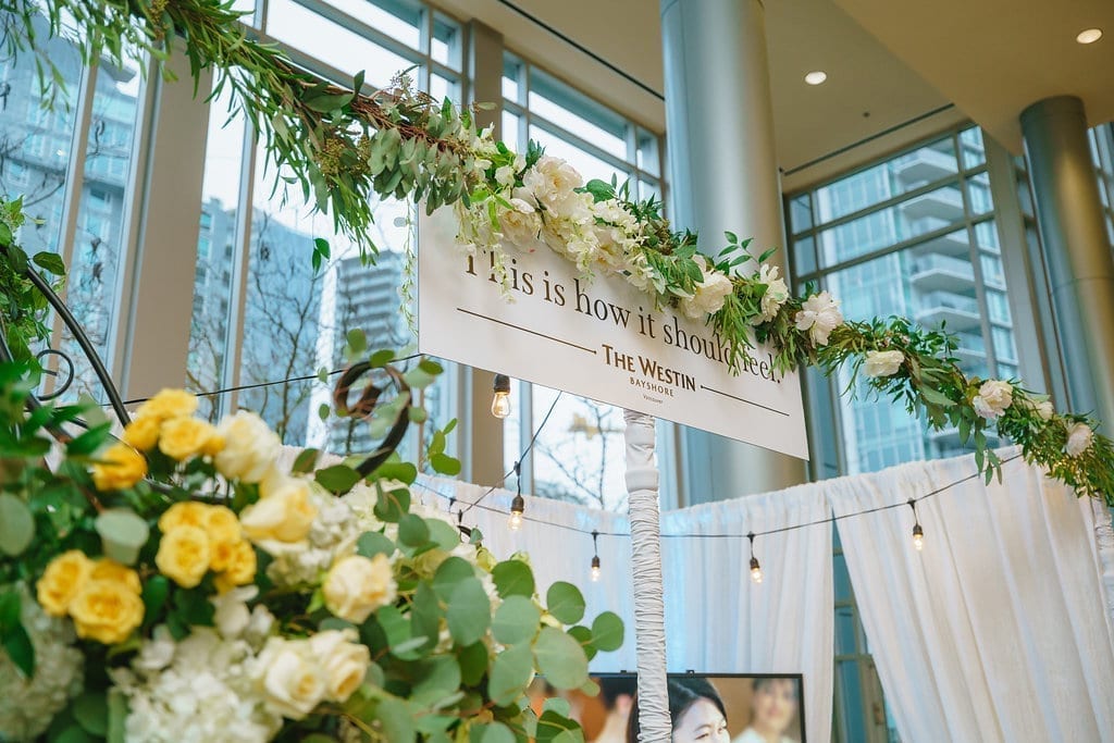 Wedding Fair Booth Designs: WedLuxe Magazine and the Westin Bayshore Vancouver
