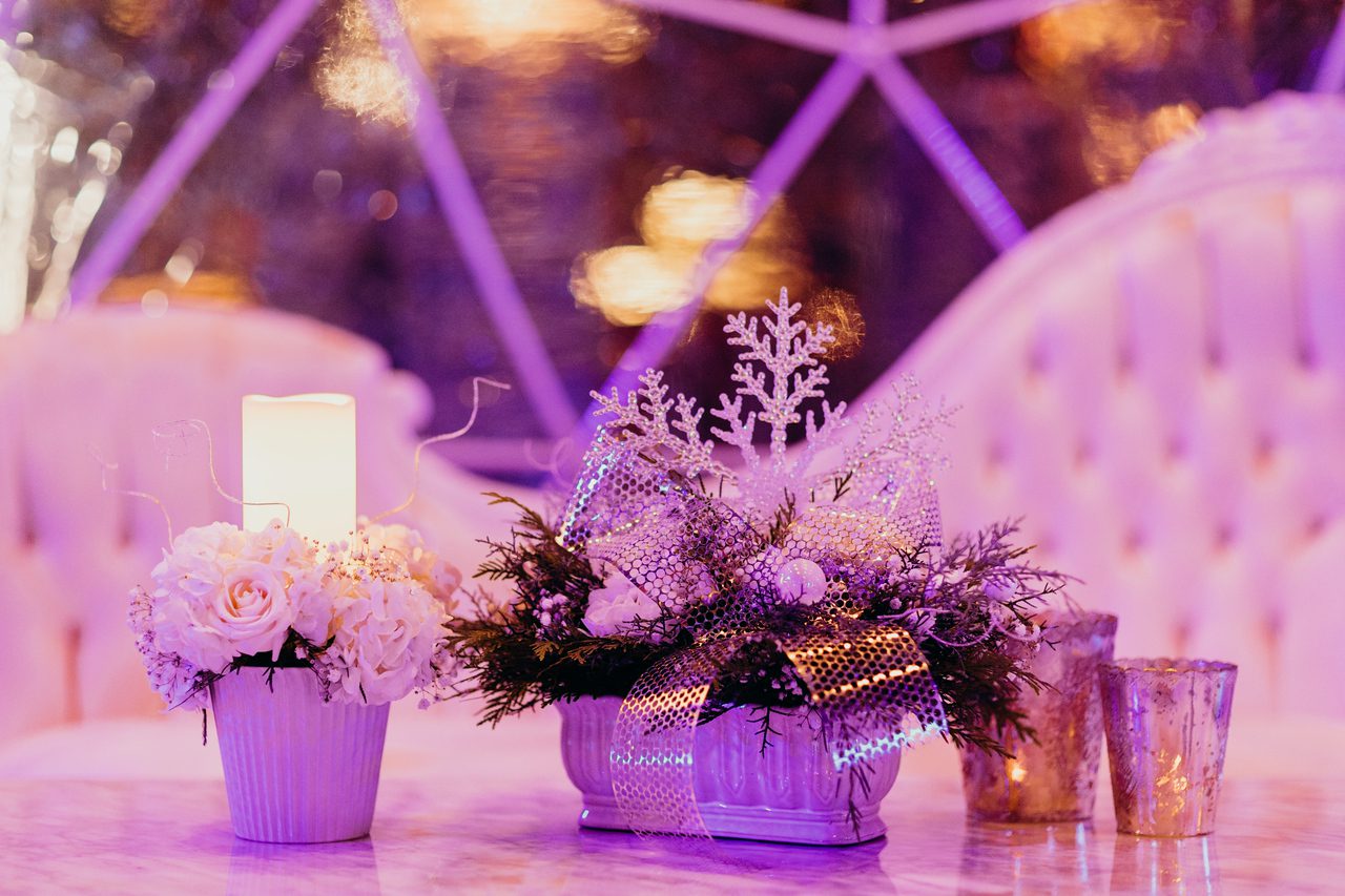 The Commodore Ballroom in a Winter Wonderland Inspired Themed Event